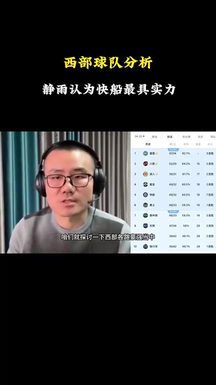 徐靜雨分析西部戰(zhàn)力：雷霆火箭湖人勇士都有短板，快船看上去最完美戰(zhàn)力最強(qiáng)