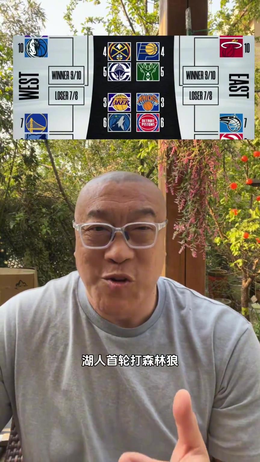 湖人打森林狼！馬健：只要東契奇像上賽季打戈貝爾那樣就行